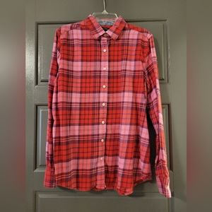 Lands' End Flannel Shirt SMALL 6 - 8
